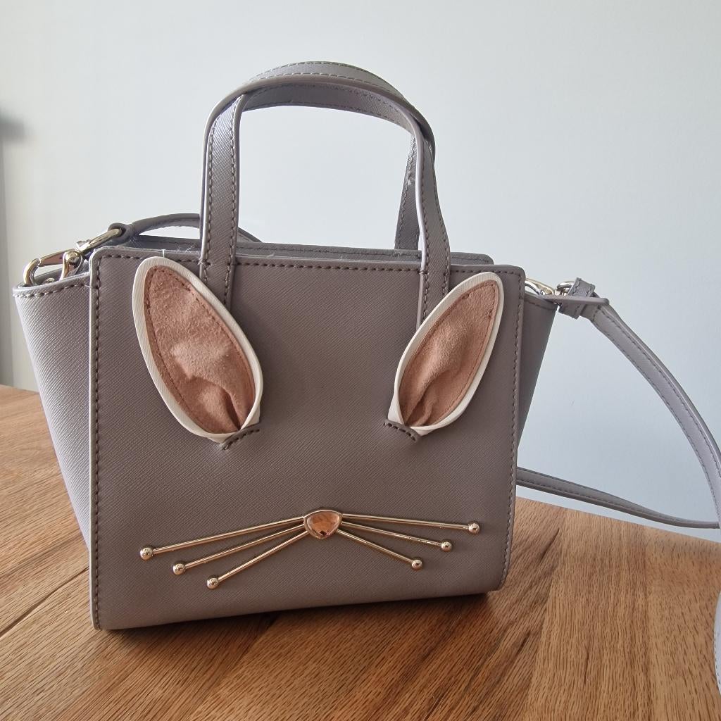 Kate Spade bunny handtas, Bijoux, Sacs & Beauté, Sacs | Sacs Femme, Neuf, Sac à main, Gris, Enlèvement ou Envoi