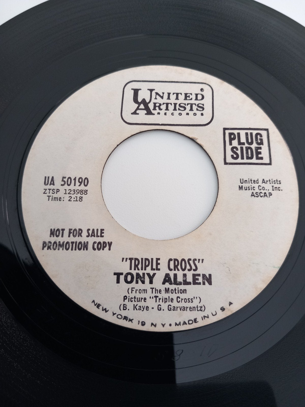 TONY ALLEN. OLDIES 60S USA 45T, Enlèvement ou Envoi