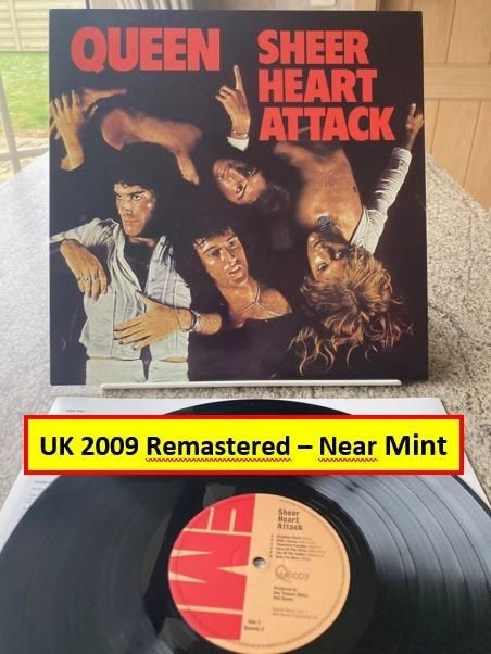 33T: QUEEN - Sheer Heart Attack - UK 2009 - Near mint, Remastered, Ophalen of Verzenden, Zo goed als nieuw, LP