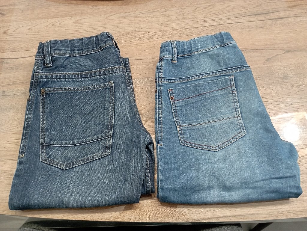 2 jeansbroeken mt 164, Ophalen of Verzenden, Gebruikt, Jongen, Broek