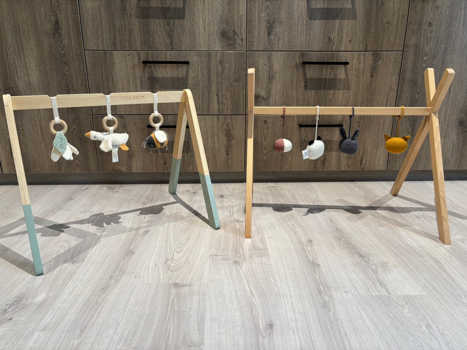 Houten babygym 2 stuks, Ophalen, Zo goed als nieuw