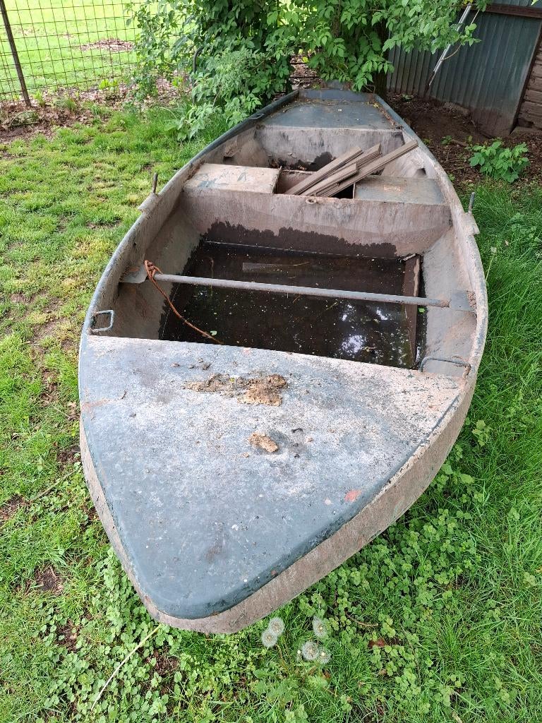 Visboot staal, Watersport en Boten, Ophalen, Gebruikt, Staal, 3 tot 6 meter