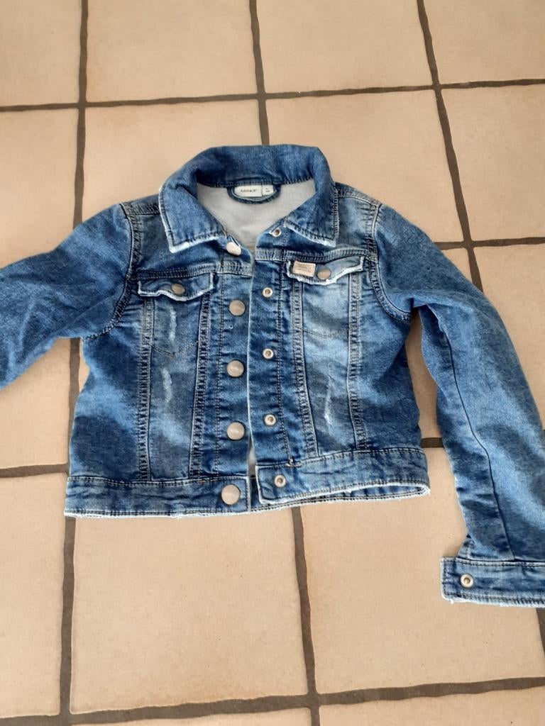 Jas, jeans vest 116, Ophalen of Verzenden, Name it, Meisje, Jas