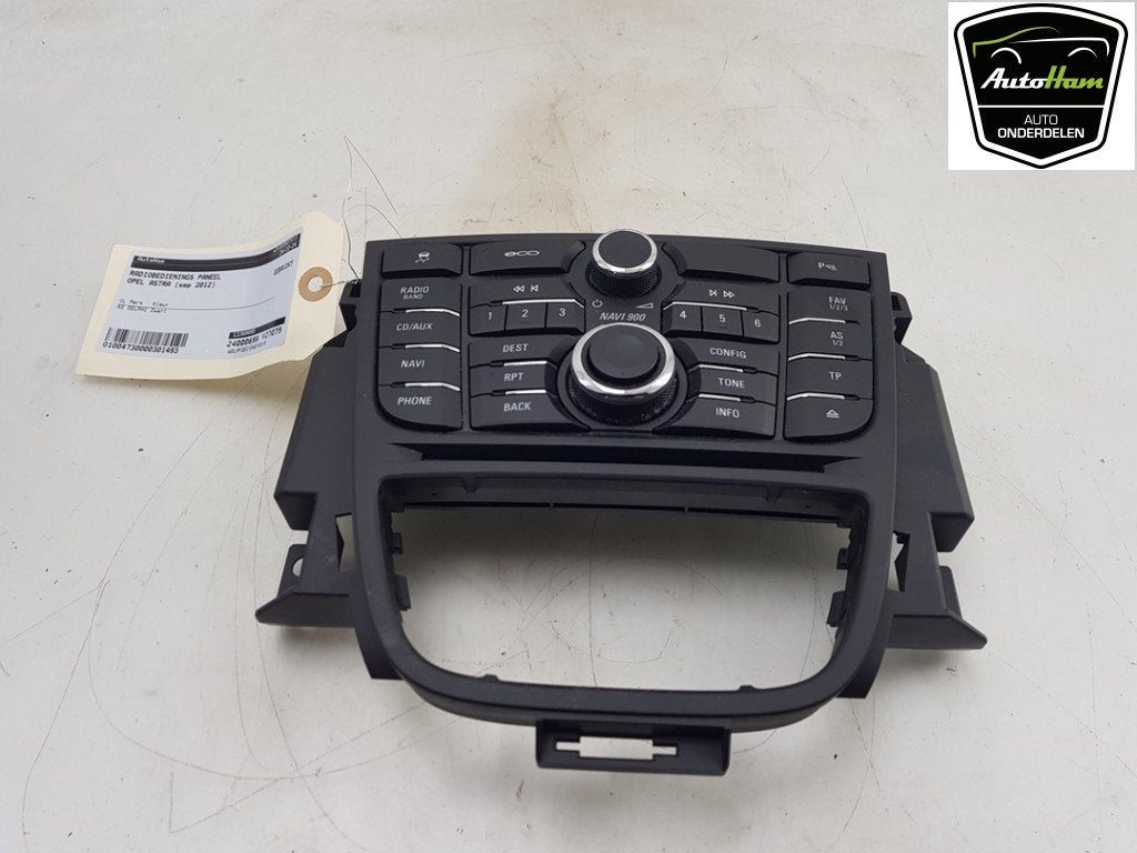 RADIOBEDIENING PANEEL Opel Astra J GTC (PD2 / PF2), Gebruikt, Opel