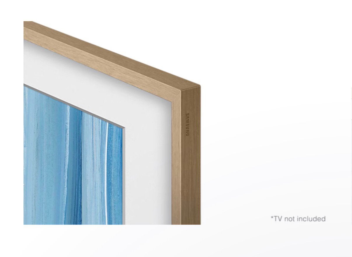 Samsung The Frame 55” Teak Hout, Audio, Tv en Foto, Ophalen, Nieuw