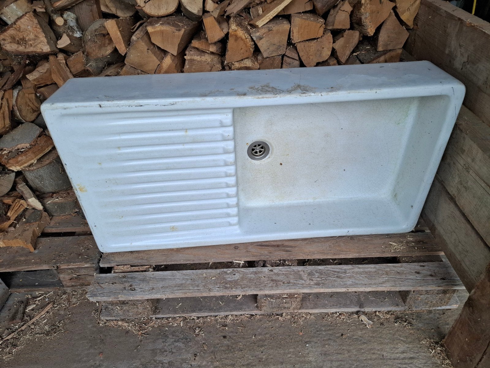 oude keramic lavabo, Doe-het-zelf en Bouw, Verwarming en Radiatoren, Ophalen
