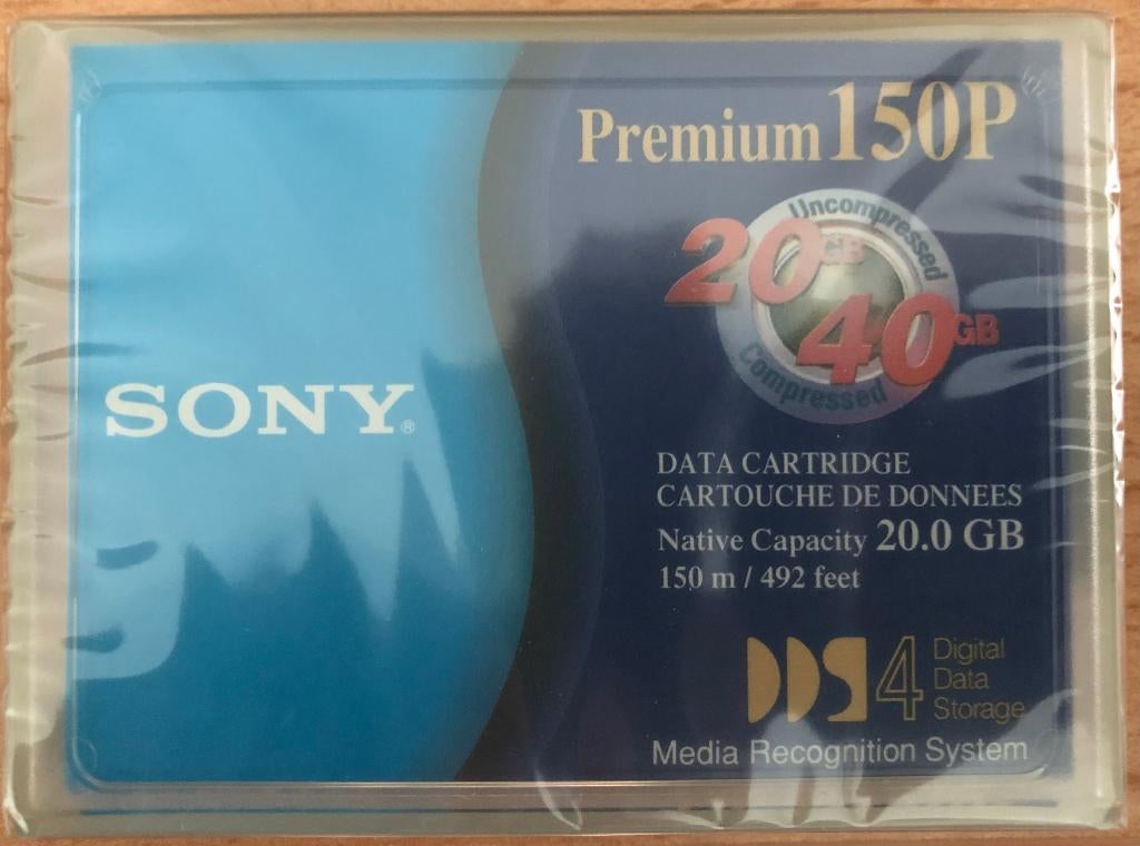 8x Sony data cartridges DDS-4 DGD-150P (20/40GB)(NIEUW), Ophalen, Herschrijfbaar, Overige typen, Nieuw