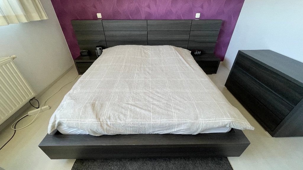 Slaapkamer, Ophalen, Gebruikt, Bruin, Tweepersoons