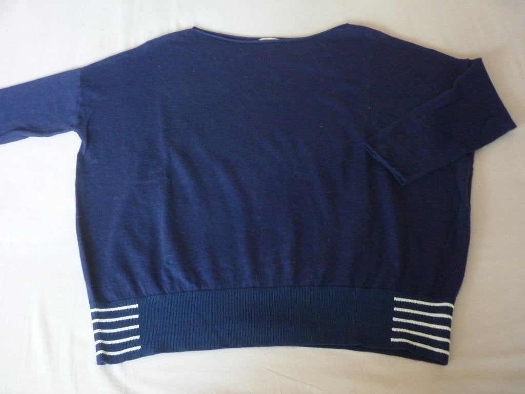 Katoen-Wollen Truitje Bellerose met 3/4 Mouwlengte, Maat 38/40 (M), Bellerose, Blauw, Nieuw