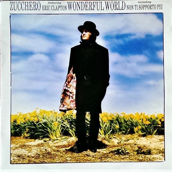 Zucchero feat Eric Clapton - Wonderful world - 45 rpm single, CD & DVD, Vinyles Singles, Enlèvement ou Envoi, 7 inch, Autres types