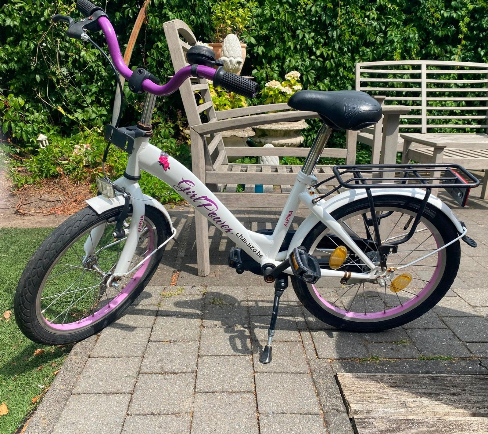 kinderfiets 18 inch met achteruittraprem, Fietsen en Brommers, Ophalen, Terugtraprem, Gebruikt, Alpina