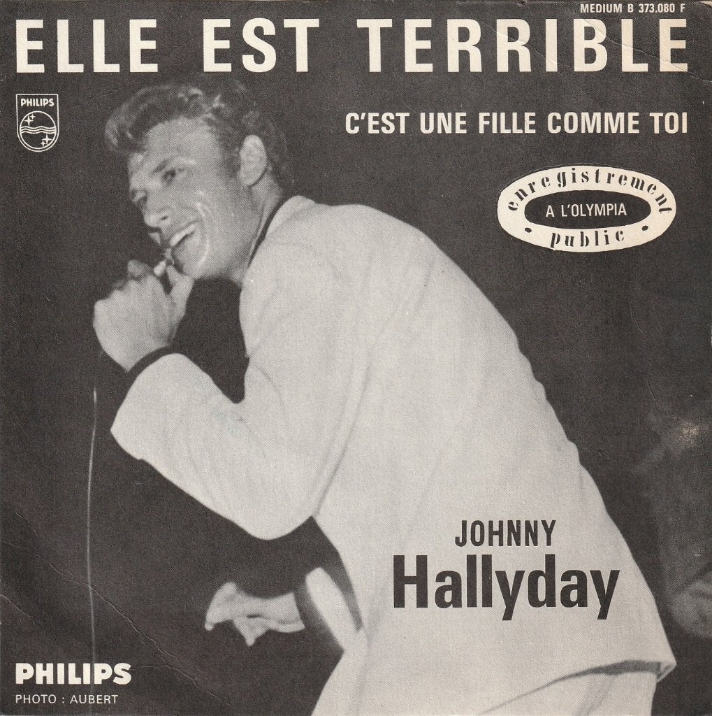 Johnny Hallyday - Elle est terrible en public, 7 inch, Rock et Metal, Autres types, Envoi