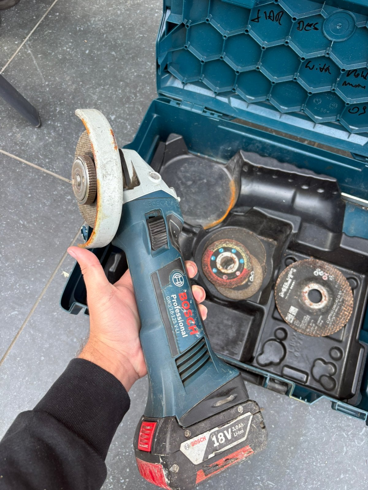 Bosch slijpmachine, Doe-het-zelf en Bouw, Ophalen, Zo goed als nieuw