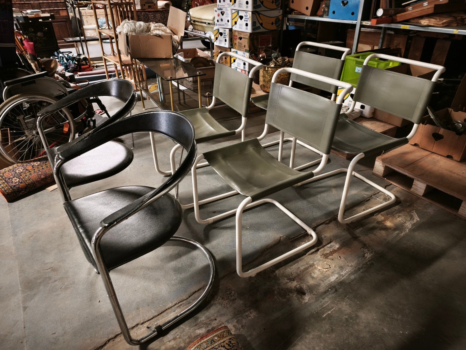 6 vintage designstoelen om op te knappen, Huis en Inrichting, Ophalen, ., ., ..