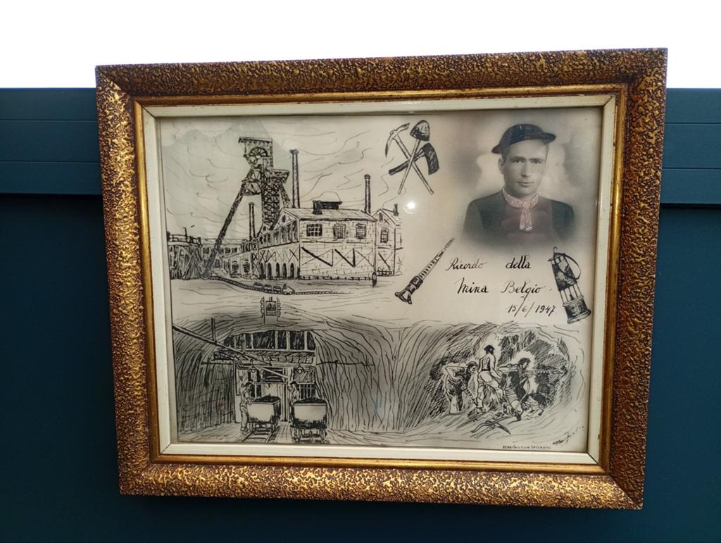 Belgische mijnen-ricordo della mina Belgio, Antiek en Kunst, Ophalen of Verzenden