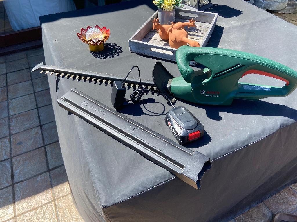 BOSCH EasyHedgeCut 18V heggenschaar met accu en oplader, Ophalen, Zo goed als nieuw, Accu, Bosh