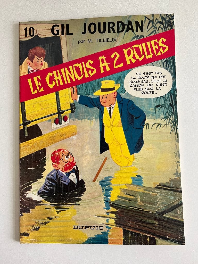 BD Gil Jourdan Le Chinois à 2 roues, M. Tillieux, Enlèvement ou Envoi, Une BD, Utilisé