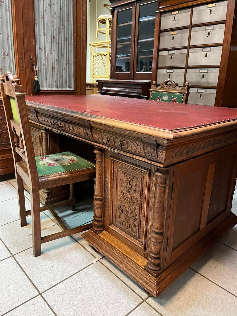 Mechelse bureau en boekenkast, Antiek en Kunst, Ophalen
