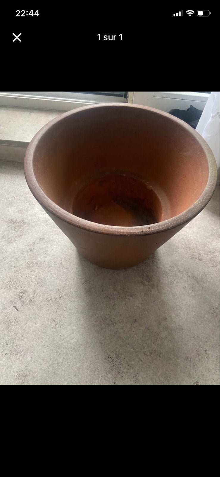 Grand pot de fleur 36cm, Jardin & Terrasse, Enlèvement, Comme neuf