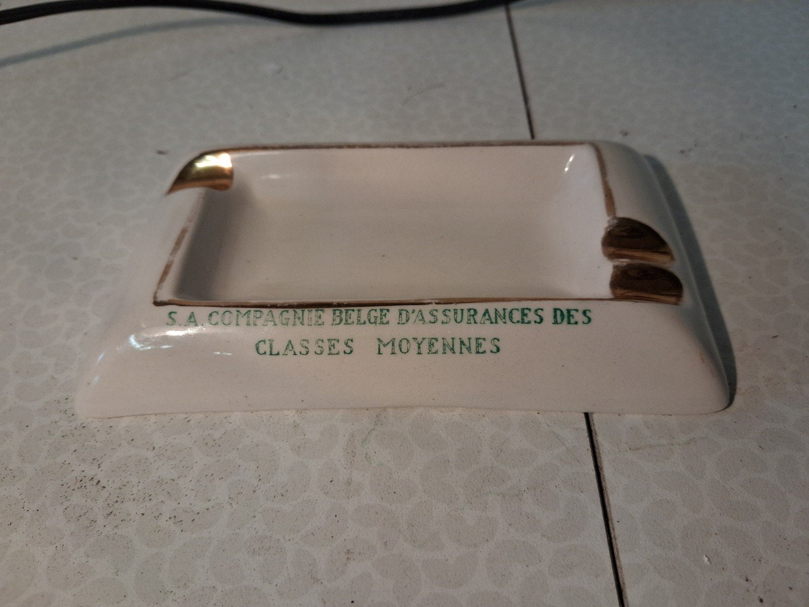 vintage keramiek asbak Keralux boch frères, Enlèvement ou Envoi