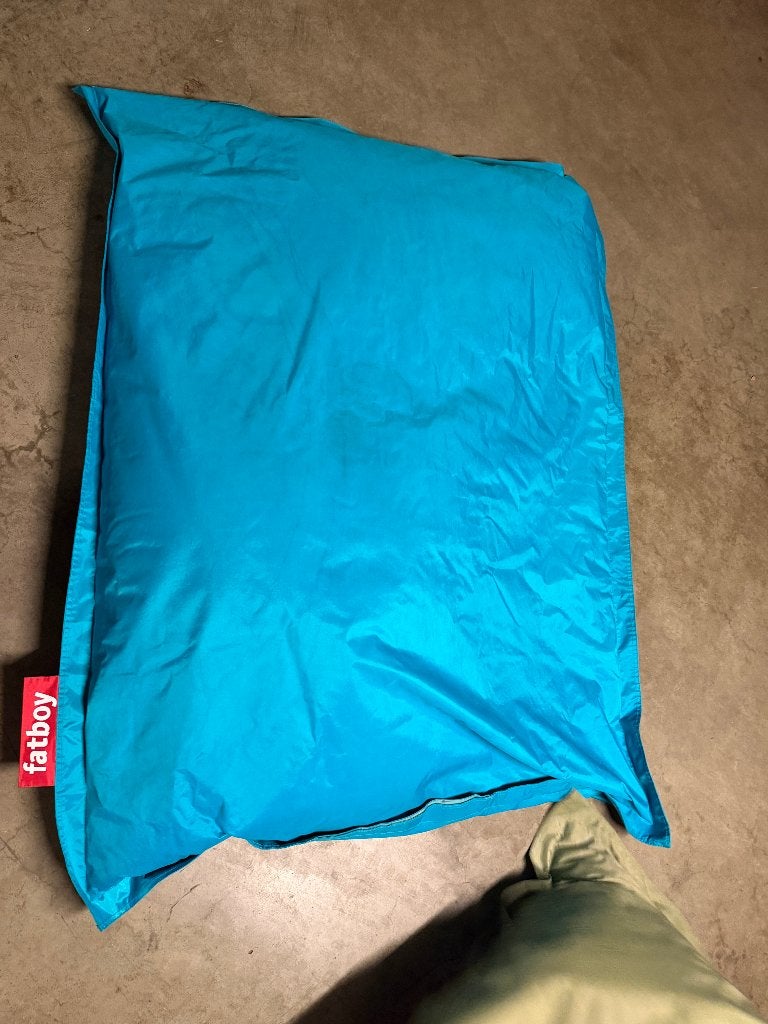 Fatboy zitzak 140x180, Huis en Inrichting, Zitzakken, Ophalen, Zo goed als nieuw, Blauw, Zitzak