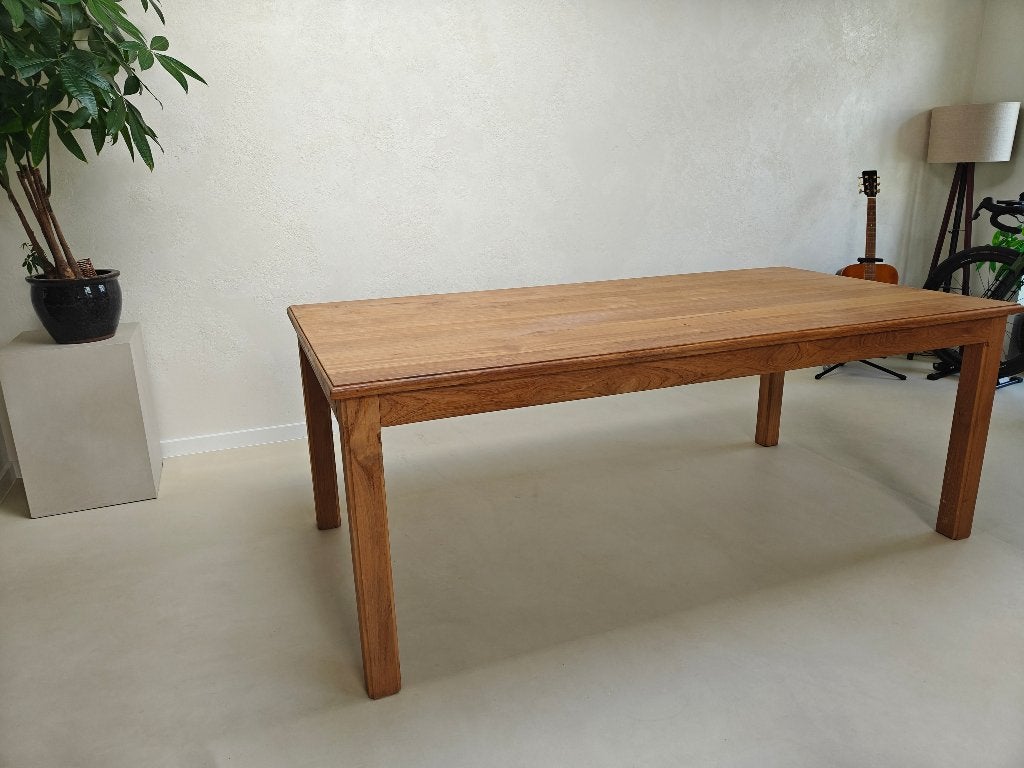 Eettafel teak 6-8 personen, Ophalen, 100 tot 150 cm, Teakhout, Zo goed als nieuw