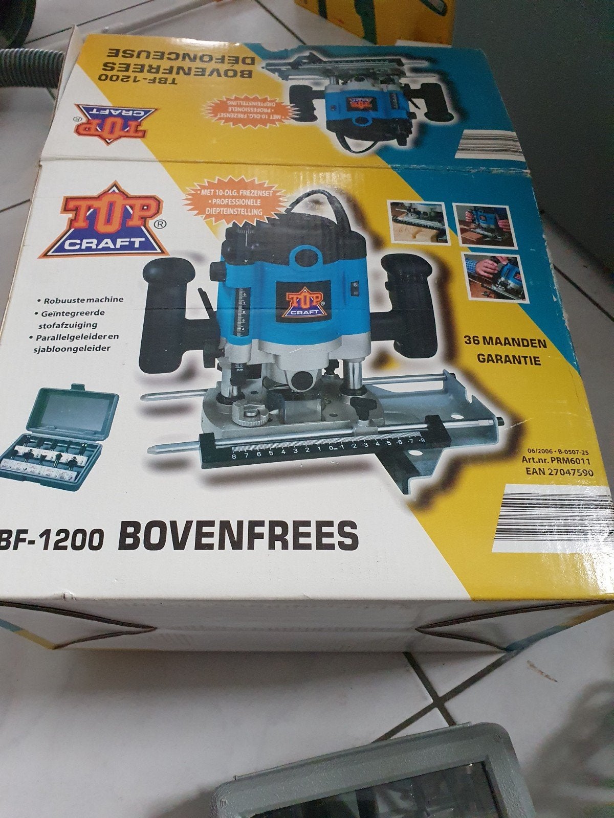 ROUTEUR TOPCRAFT TBF-1200 AVEC JEU DE 10 COUTEAUX POUR 50 EU, Bricolage & Construction, Enlèvement, Routeur