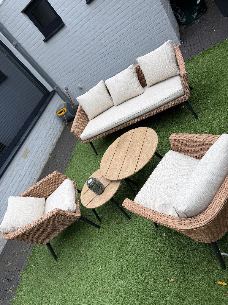 Salon avec terrasse, 5 places, Comme neuf, Synthétique, Enlèvement