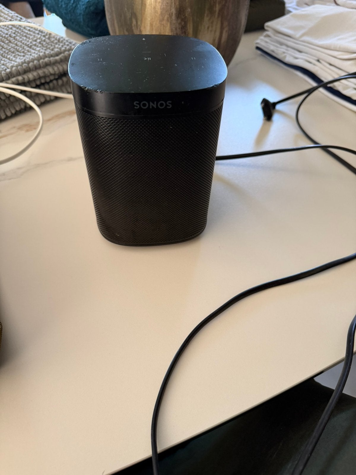 1x sonos one zwart te koop, TV, Hi-fi & Vidéo, Enceintes, Enlèvement, Comme neuf, Sorento
