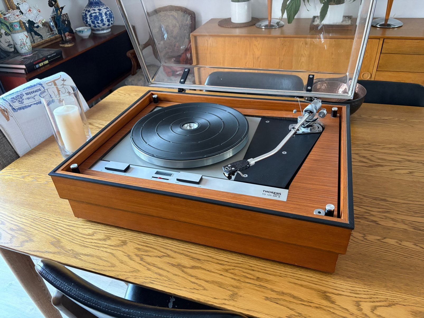 sublime et rare td125mk2 sme 12’ plinthe sme, Enlèvement, Comme neuf, Thorens