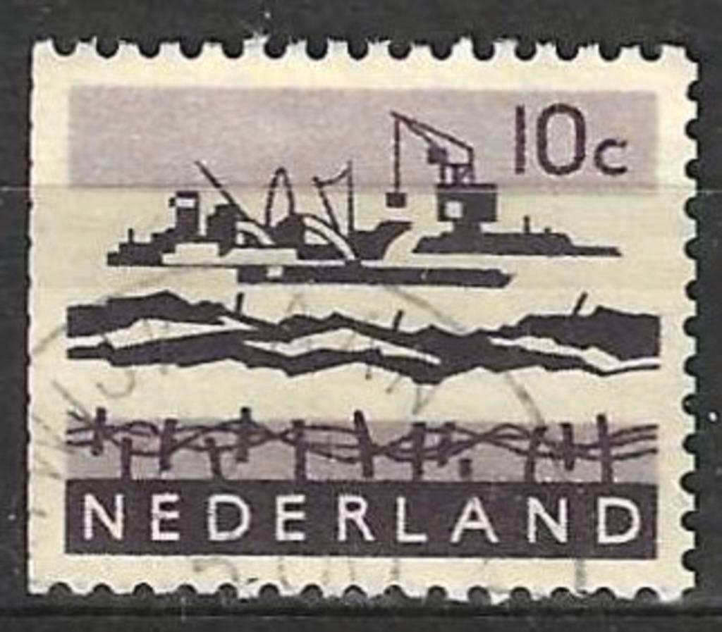 Nederland 1962-1963 - Yvert 761Aa - De Deltawerken (ST), Postzegels en Munten, Postzegels | Nederland, Verzenden, Gestempeld