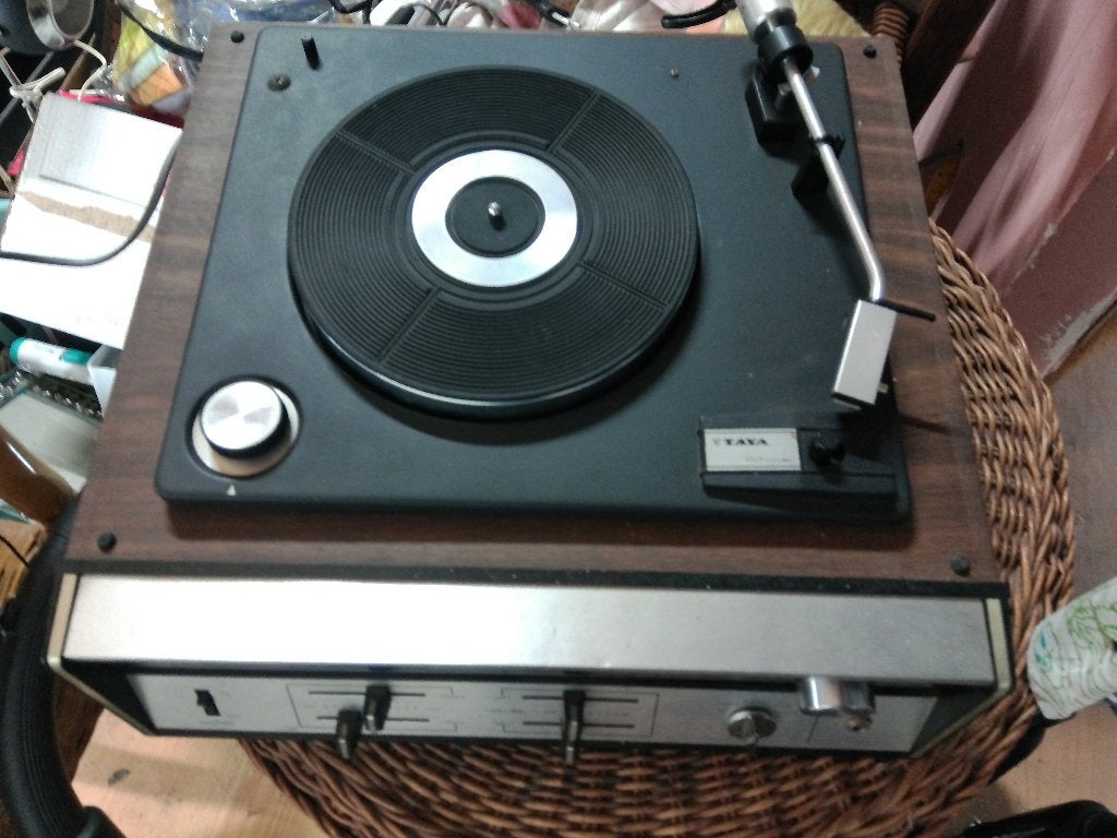 Tourne-disques vintage années 60 + radio stéréo, Enlèvement, Utilisé