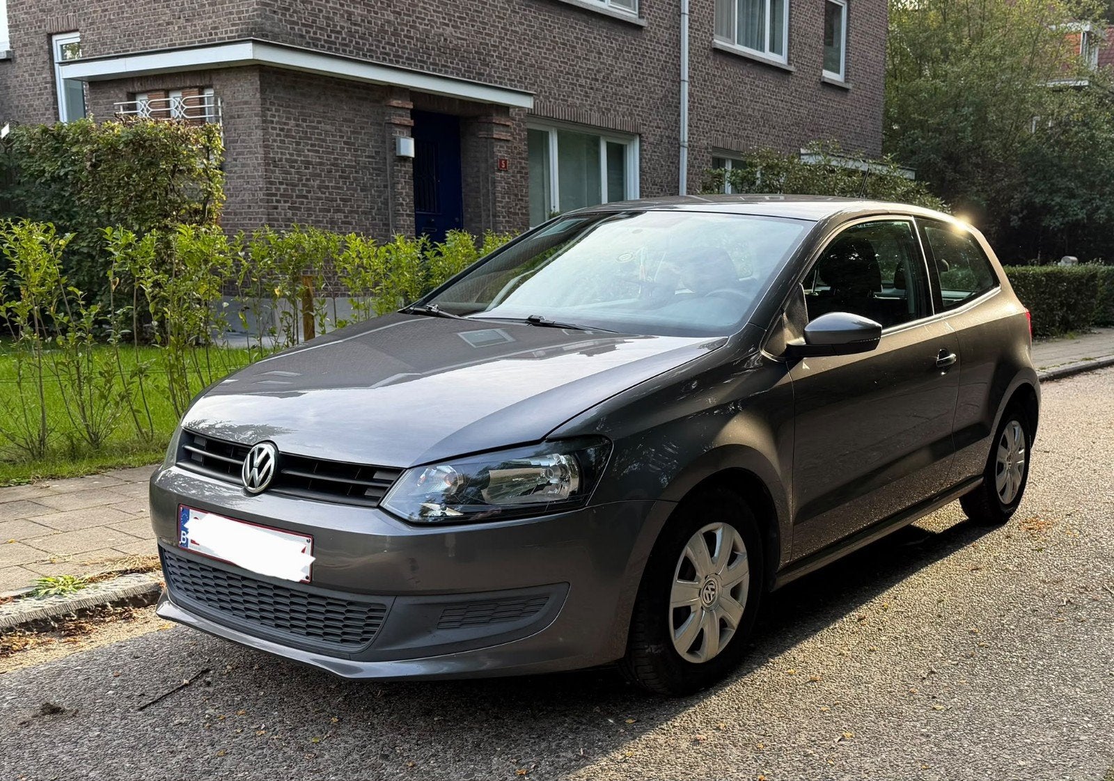 volkswagen polo 1.2 benzine, Euro 5, Stof, Zwart, Overige kleuren