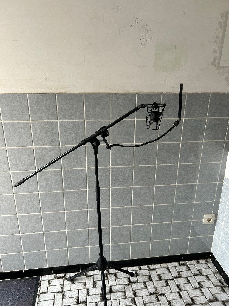 Micro + filter +kabel + statief, Ophalen, Overige typen, 150 tot 175 cm, Gebruikt