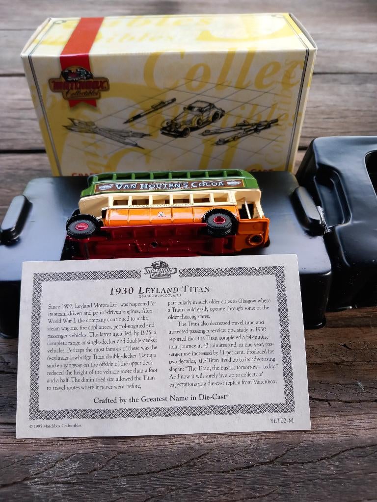 Matchbox Leyland Titan, omnibus, scania post,pepsi cola ..., Ophalen of Verzenden, Zo goed als nieuw, Auto, Matchbox