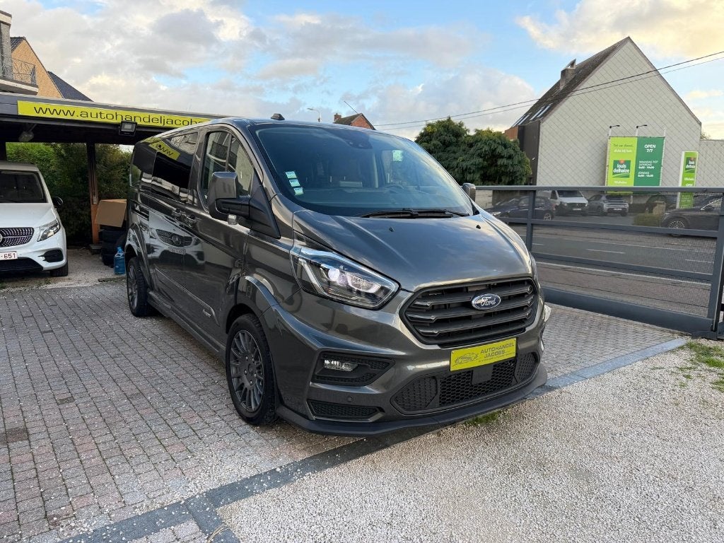 FORD TRANSIT CUSTOM * MS-RT * DUB CAB * AUT * 5ZITPL * L2 *, 1995 cc, Alcantara, 6 deurs, Zilver of Grijs