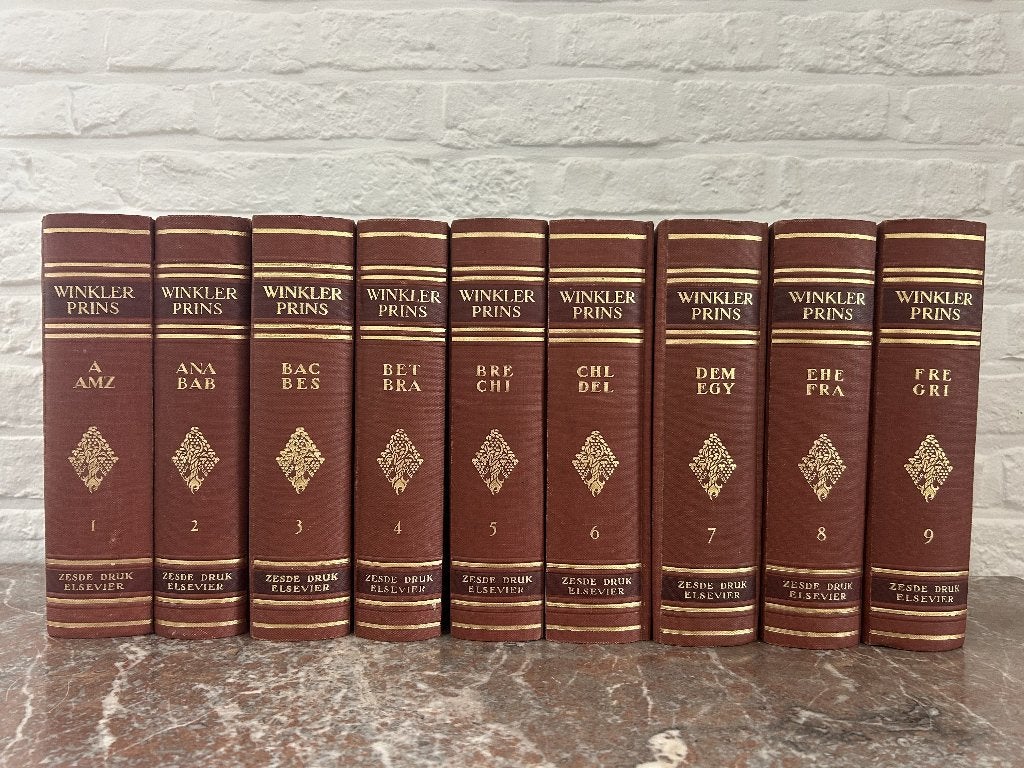 Winkler Prins encyclopedie (volledige 6de druk + supplement), Livres, Série complète, Général, Enlèvement, Utilisé