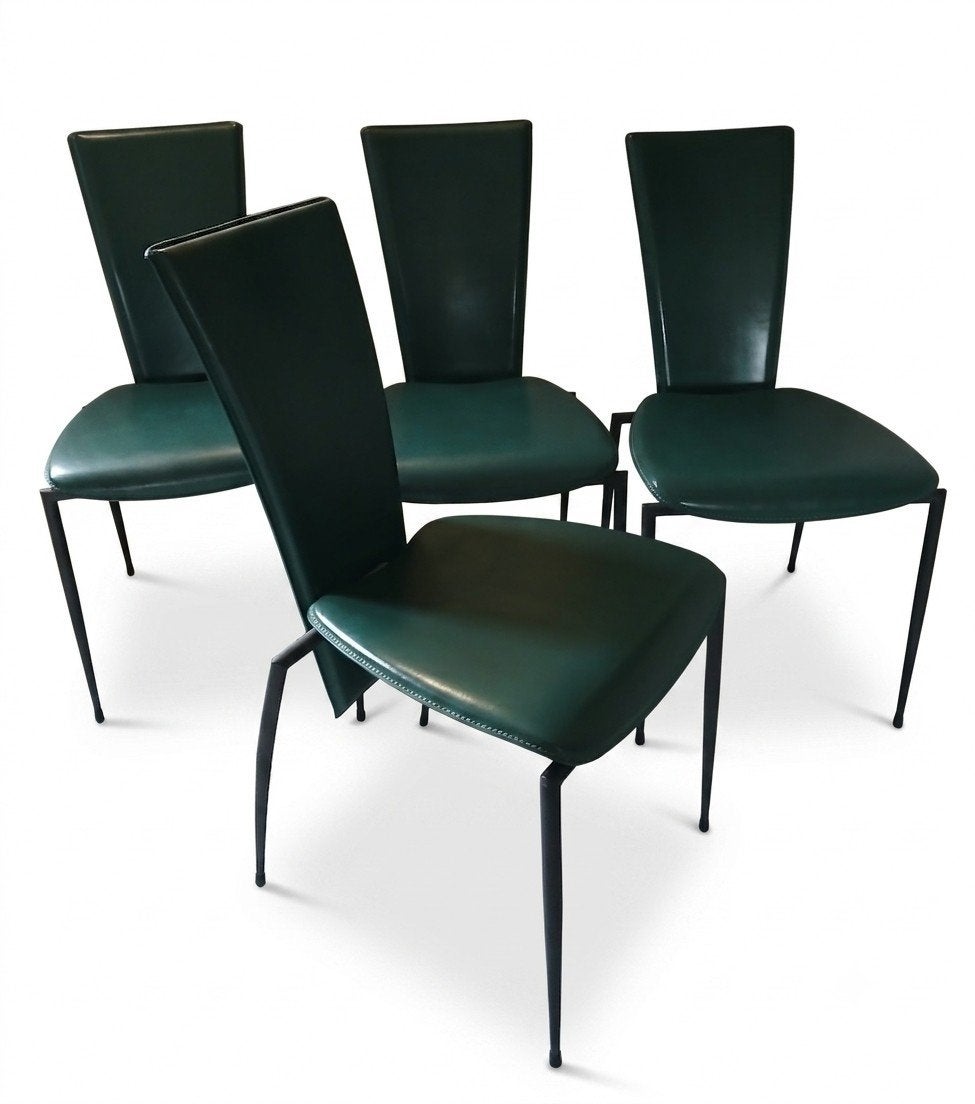 Set van vier italiaanse design stoelen van Arper., Enlèvement, Quatre