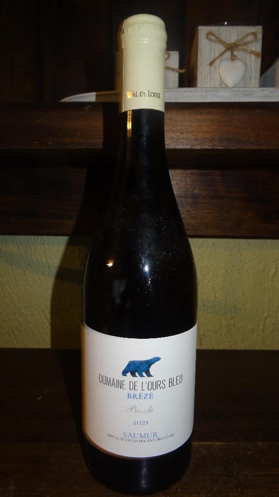 Domein van de Blauwe Beer Saumur Puzzel 2021 top, Verzamelen, Wijnen, Zo goed als nieuw, Witte wijn, Frankrijk, Vol, Ophalen of Verzenden