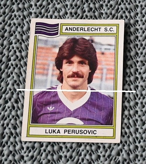 Panini Football 84 RSC Anderlecht Luka Perušović, Envoi, Comme neuf, Affiche, Image ou Autocollant
