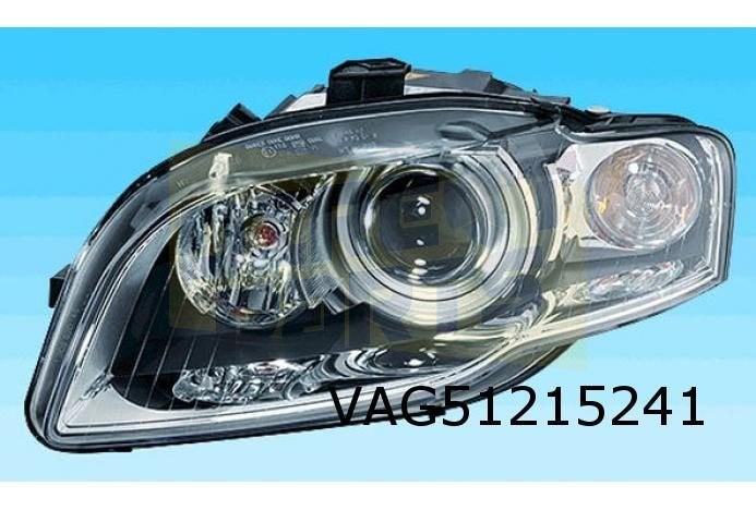 Audi A4 (1/05-4/08) Koplamp Rechts (HID / wit knipperlicht), -, Verzenden, -, Nieuw