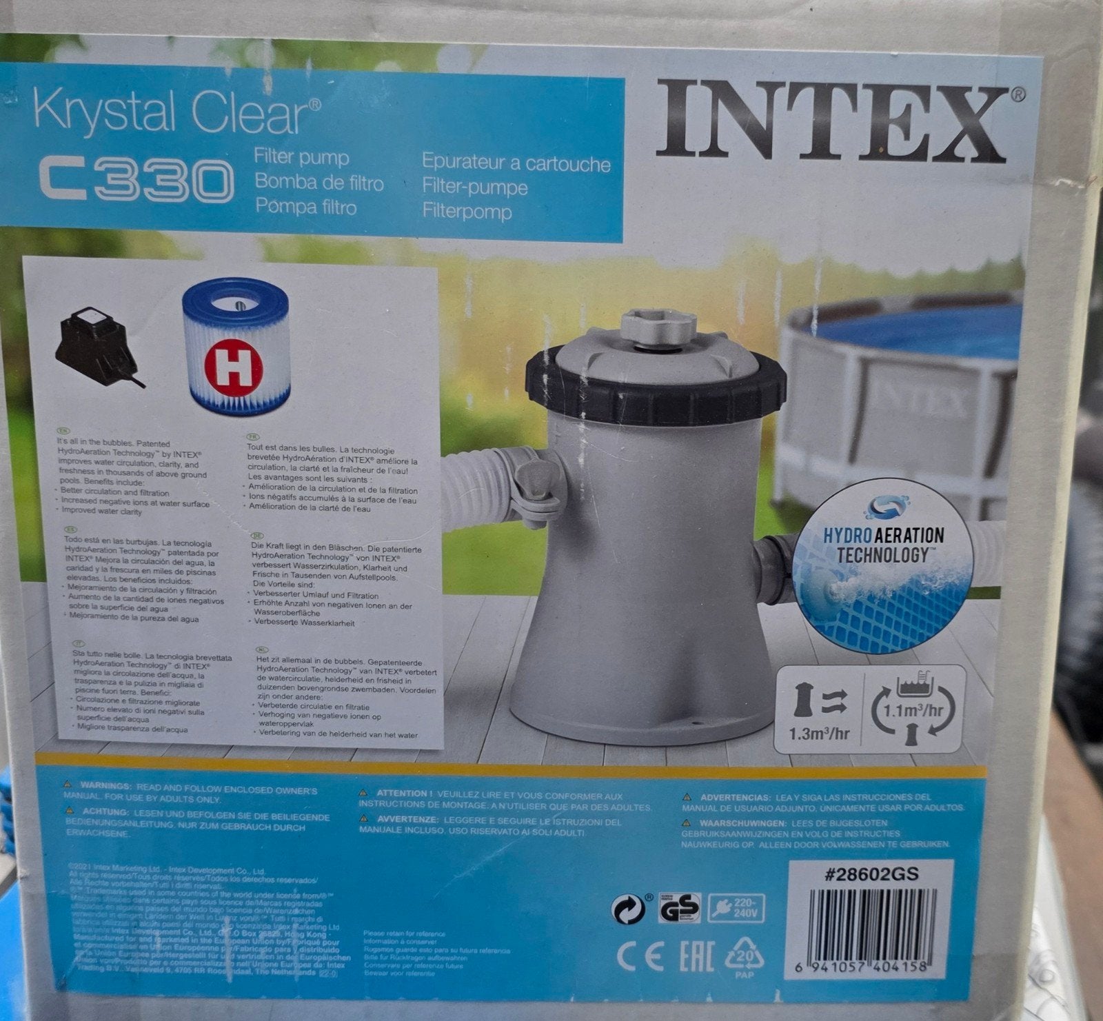 intex c330 filter, Tuin en Terras, Zwembad-toebehoren, Ophalen, Nieuw, Filter