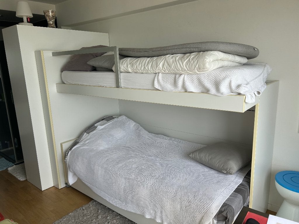 Stapelbed voor drie, Gebruikt, 90 cm, 210 cm, Ophalen of Verzenden
