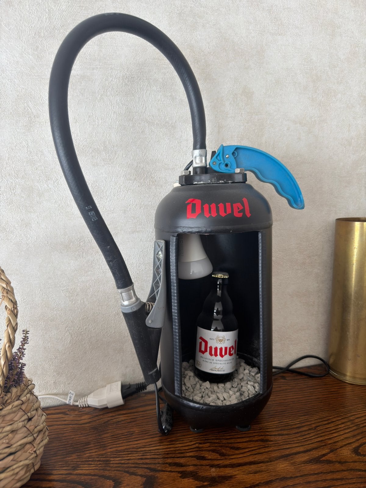 Verlichte Duvel brandblusser, Verzamelen, Ophalen, Nieuw, Overige typen, Duvel