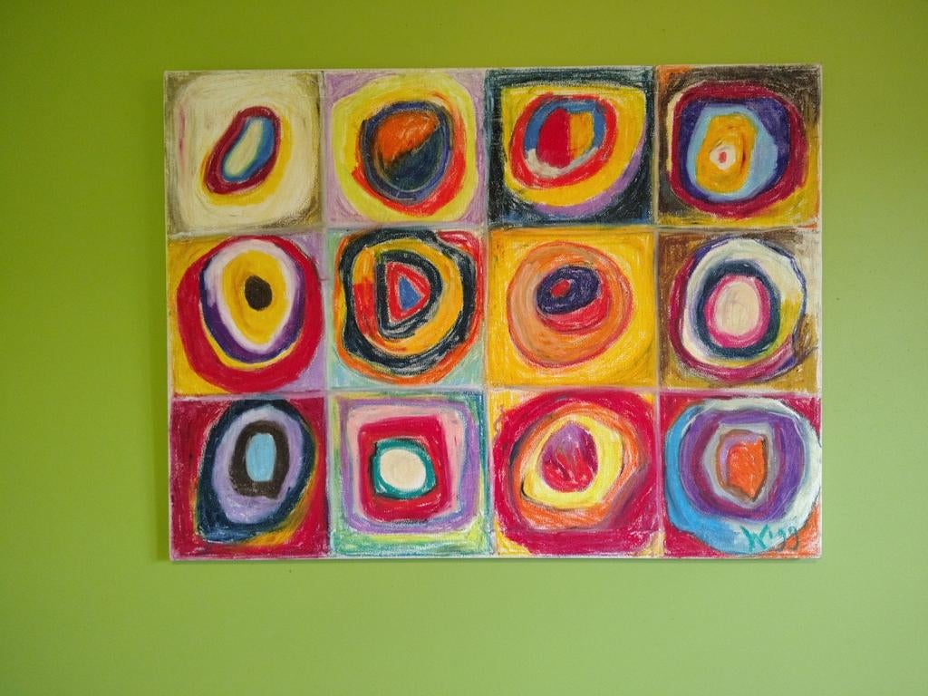 Canvas doek kleuren 80 x 60 cm, Huis en Inrichting, Ophalen
