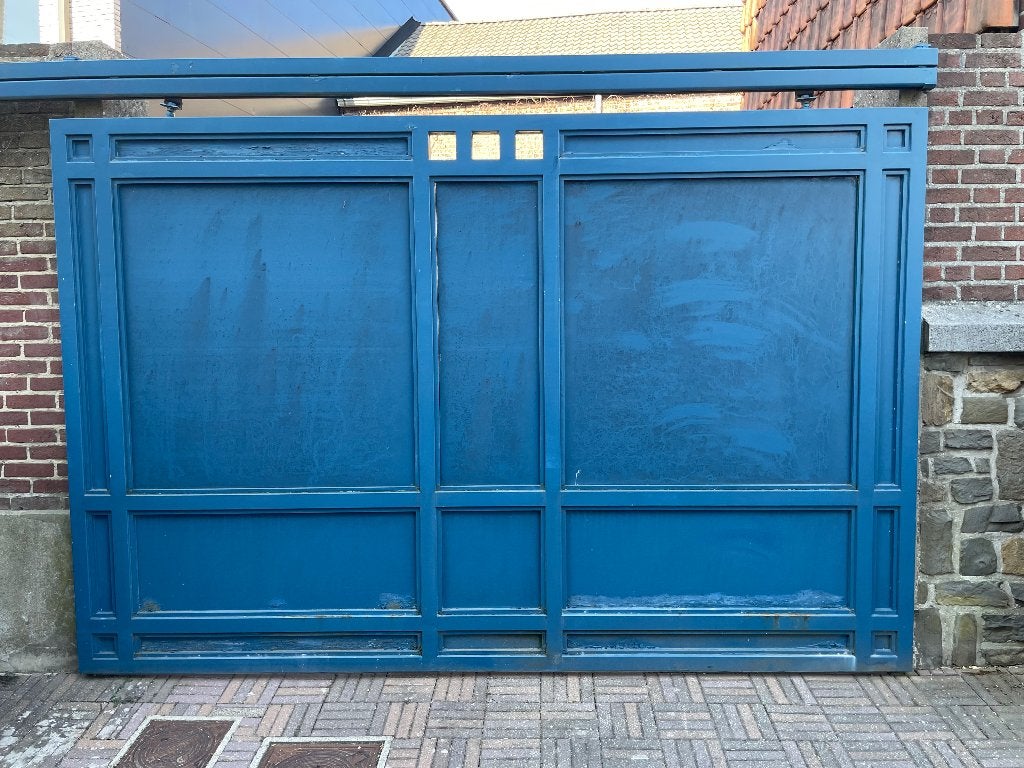 Porte coulissante en métal robuste 320x210, Bricolage & Construction, Métaux, Enlèvement, Utilisé, Autres métaux