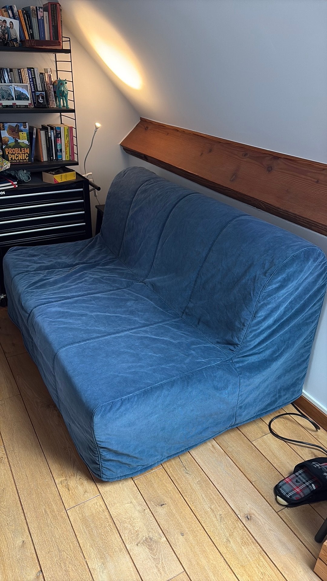 Sofabed ikea lycksele lovas canape lit, Maison & Meubles, 140 cm, Enlèvement, Utilisé, 190 cm ou moins