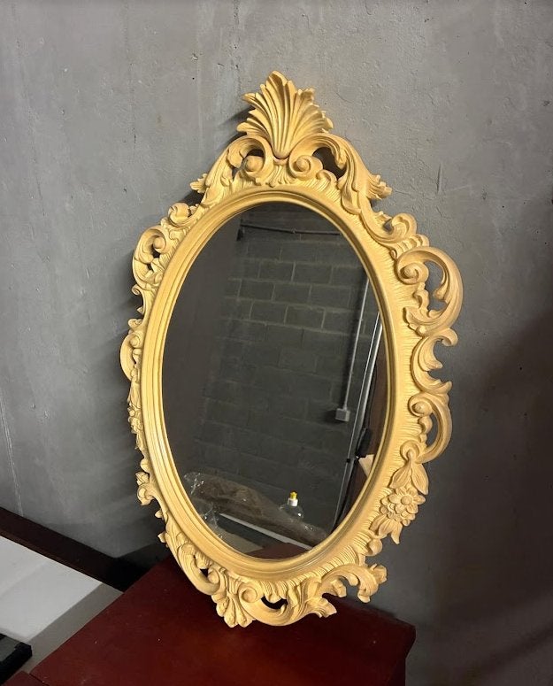 Miroir, Maison & Meubles, Moins de 100 cm, Comme neuf, Enlèvement, Ovale
