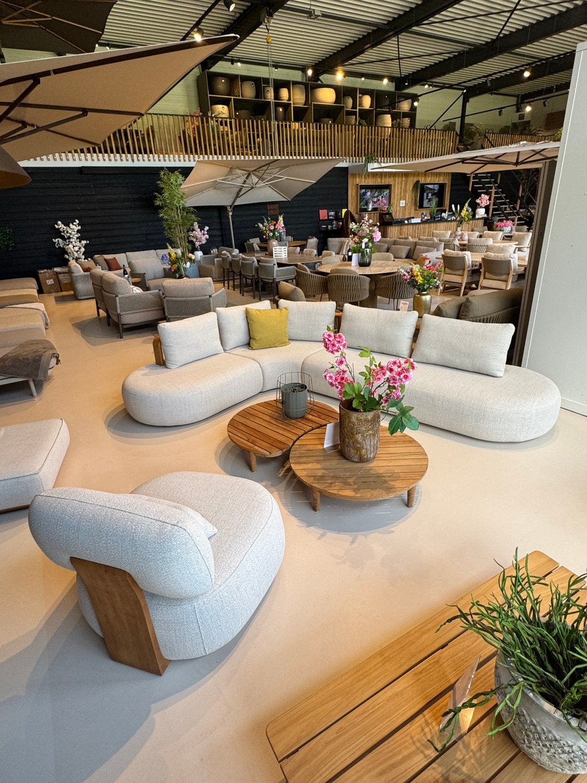Gescova loungeset mila all weater kussens ruby stoel, Tuin en Terras, Ophalen, 5 zitplaatsen, Teakhout, Nieuw