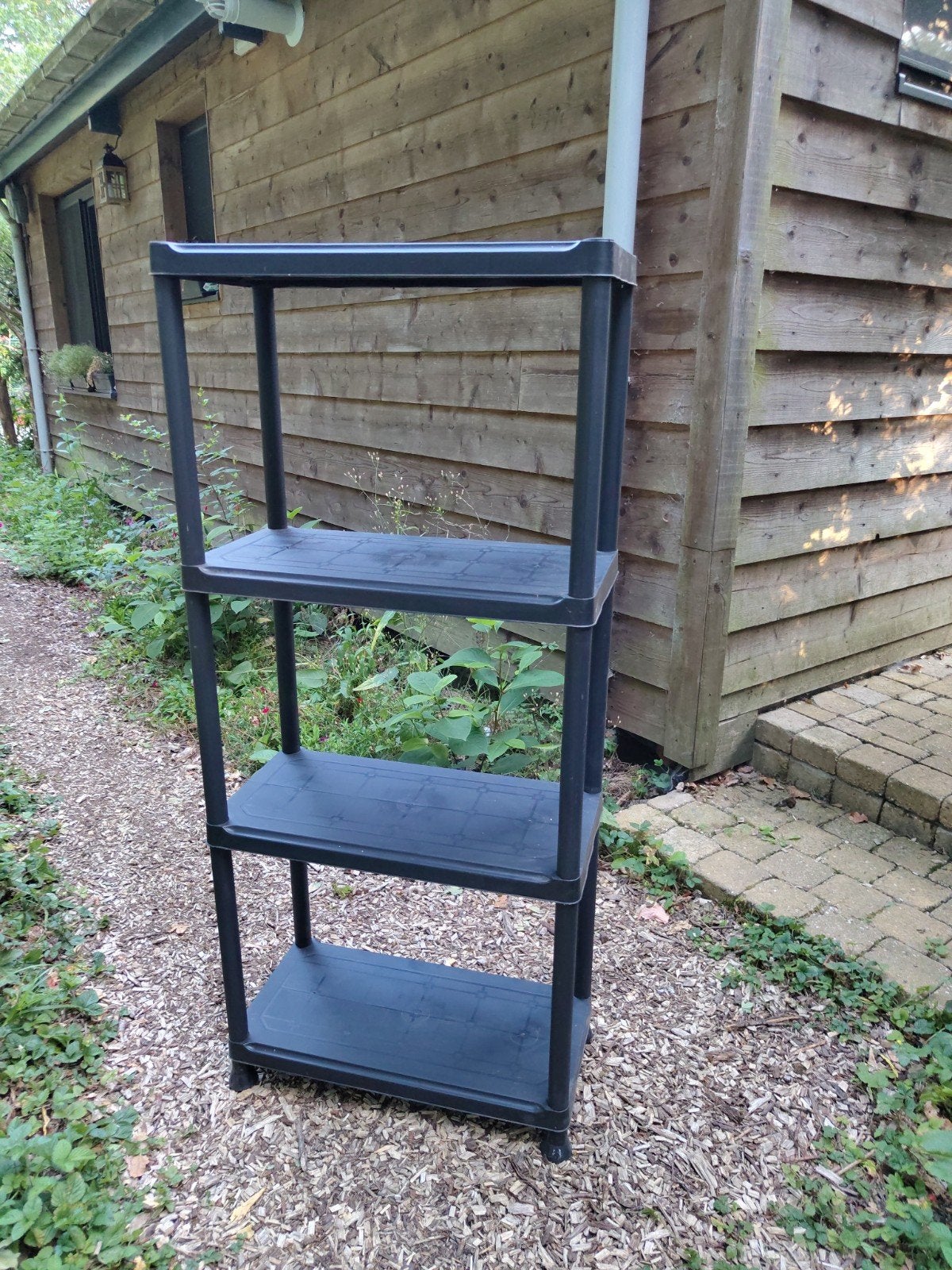 Keter Plus opbergrek 135x60x30 cm kunststof zwart, Ophalen